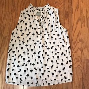Anthro sleeveless blouse